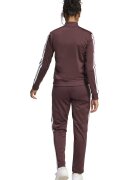 adidas Sportswear Спортен екип W ESS 3S TS с цип и лого Коняк кафяв