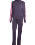 adidas Sportswear Спортен екип W ESS 3S TS с цип и лого Тъмно лилаво