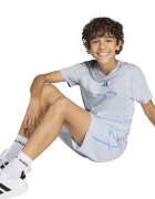 adidas Sportswear Спортен къс панталон с лого Бледо синьо