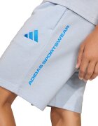 adidas Sportswear Спортен къс панталон с лого Бледо синьо