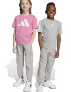 adidas Sportswear Спортен панталон с връзка и джобове Бял/Сив меланж