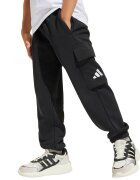 adidas Sportswear Спортен панталон с връзка и джобове Черен/Бял