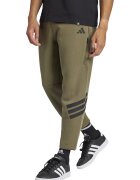 adidas Sportswear Спортен панталон със стеснен крачол и лого - Черен/Маслинено зелено