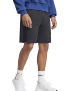 adidas Sportswear Спортни бермуди с регулируема талия Избеляло черно/Бял