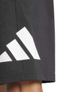 adidas Sportswear Спортни бермуди с регулируема талия Избеляло черно/Бял