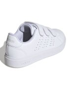 adidas Sportswear Спортни обувки Advantage Base 2.0 от еко кожа с велкро Бял