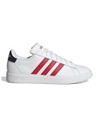 adidas Sportswear Спортни обувки Grand Court 2.0 от еко кожа с лого - Червен/Мръснобял