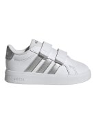 adidas Sportswear Спортни обувки Grand Court 3.0 от еко кожа с велкро Бял/Сребрист