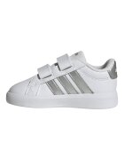 adidas Sportswear Спортни обувки Grand Court 3.0 от еко кожа с велкро Бял/Сребрист