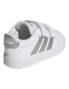 adidas Sportswear Спортни обувки Grand Court 3.0 от еко кожа с велкро Бял/Сребрист