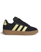 adidas Sportswear Спортни обувки Grand Court Alpha от еко велур - Черен/Сламеножълт