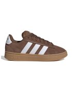adidas Sportswear Спортни обувки Grand Court Alpha от велур - Бял/Тъмнокафяв