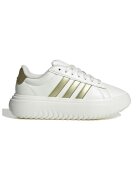 adidas Sportswear Спортни обувки Grand Court от еко кожа с равна платформа - Бял/Златист