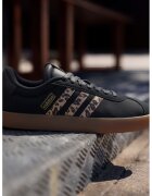 adidas Sportswear Спортни обувки от кожа VL Court 3.0 с велур - Черен/Тъмнокафяв/Карамел