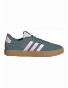 adidas Sportswear Спортни обувки VL Court 3.0 от кожа и велур - Пастелнорозов/Персийско зелено