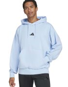 adidas Sportswear Стандартно худи Feelcozy с джоб кенгуру - Черен/Ледено синьо