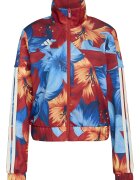 adidas Sportswear Суитшърт Farm Rio House Of Tiro с цип Тъмночервен/Светло оранжево/Син