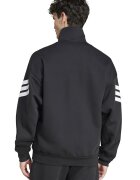 adidas Sportswear Суитшърт с джобове встрани и цип Бял/Черен