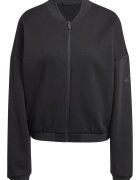 adidas Sportswear Суитшърт с ниска яка и цип Черен