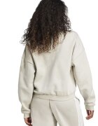 adidas Sportswear Суитшърт с ниска яка и цип Слонова кост