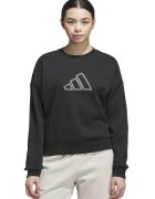 adidas Sportswear Суитшърт с паднали ръкави - Бял/Черен