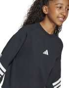 adidas Sportswear Суитшърт с паднали ръкави Бял/Избеляло черно