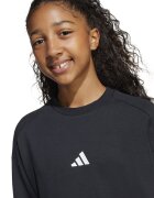 adidas Sportswear Суитшърт с паднали ръкави Бял/Избеляло черно