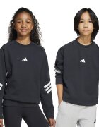 adidas Sportswear Суитшърт с паднали ръкави Бял/Избеляло черно