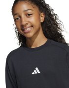 adidas Sportswear Суитшърт с паднали ръкави Бял/Избеляло черно