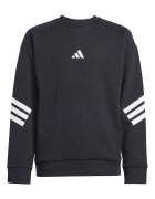 adidas Sportswear Суитшърт с паднали ръкави Бял/Избеляло черно