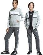 adidas Sportswear Суитшърт с памук с лого - Бял/Бледозелен/Tъмносив