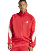 adidas Sportswear Суитшърт с цип и изправена яка Stadium - Червен/Бял