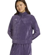 adidas Sportswear Суитшърт с цип и лого Тъмно лилаво