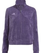 adidas Sportswear Суитшърт с цип и лого Тъмно лилаво