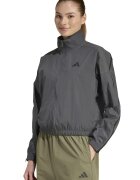 adidas Sportswear Суитшърт с цип и лого Tъмносив