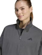 adidas Sportswear Суитшърт с цип и лого Tъмносив