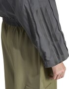 adidas Sportswear Суитшърт с цип и лого Tъмносив