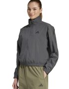 adidas Sportswear Суитшърт с цип и лого - Tъмносив