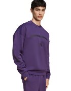 adidas Sportswear Суитшърт Z.N.E. с овално деколте и паднали ръкави - Черен/Тъмно лилаво