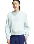 adidas Sportswear Свободен суитшърт с топла подплата - Бял/Ледено синьо