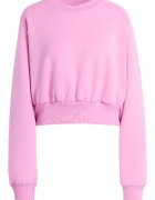 adidas Sportswear Свободен суитшърт Soft Lux с модал Бял/Светлорозов