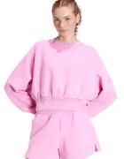 adidas Sportswear Свободен суитшърт Soft Lux с модал - Бял/Светлорозов