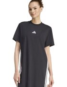 adidas Sportswear Свободна рокля с къси ръкави Бял/Черен