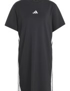 adidas Sportswear Свободна рокля с къси ръкави Бял/Черен