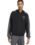 adidas Sportswear Свободно худи Collegiate с цип - Черен/Tъмносив