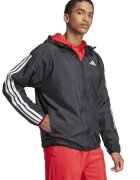 adidas Sportswear Свободно яке с кантове встрани - Бял/Избеляло черно
