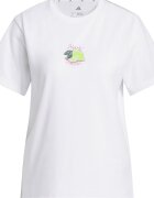 adidas Sportswear Тениска DestiAdi с овално деколте Бял
