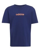 adidas Sportswear Тениска и къс панталон с лого - 2 части Оранжев/Тъмносин
