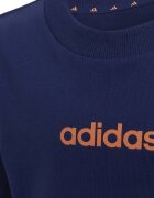 adidas Sportswear Тениска и къс панталон с лого - 2 части Оранжев/Тъмносин