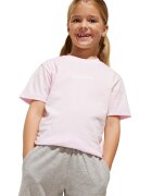 adidas Sportswear Тениска и къс панталон с лого - 2 части Сив меланж/Бледо розово
